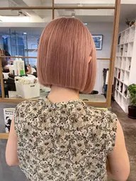 【透明感カラー🤍】ブリーチリタッチ＋ワンカラー🫧