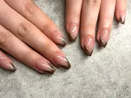 ベースカラー有りフレンチorカラーグラデーション