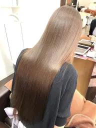 感動する手触りへ☆ハイブリッド酸性ストレート+3種~選べる髪質改善トリートメント+ドライカット