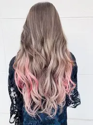 🌈＃ハイライト#バレイヤージュ#グラデーション#インナー選べるデザインブリーチ＋超音波トリ🌈カットも追加できます