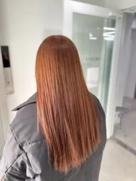 〖ブリーチしたくないけど明るくしたい方こちら〗ブリーチ無しWカラー＋カット＋ヒアルロン酸Tr