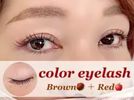 カラーエクステ60分付け放題！130本保証✨ミスアイドールのフェアリーラッシュカラーも登場！