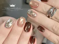 【2級持ち研修ネイリスト】【定額デザイン】人気ワンホンネイル30種類¥4300