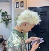 ハイトーンカラー ブリーチ2回+カラー+トリートメント