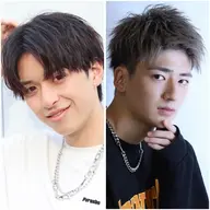 【✨️ミニモ初回限定価格✨️】メンズカット+眉カット+艶トリートメント［マッシュ/センターパート/アップバング］