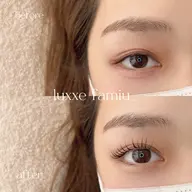 まつ毛パーマ(上)※技術習得済みのスタッフの施術です✨