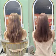 美髪を求める方におすすめ🩵プルエクステついたまま髪質改善トリートメント♪