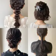 🤍ヘアアレンジ🤍"ハーフアップ・編みおろし・ポニーテール・シニヨンなど"