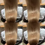 カット+プレミアム縮毛矯正+Aujua2ステップ+超音波トリートメント【髪質改善/新宿/艶髪】