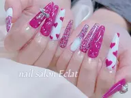 🎀 🎀【アクリルスカルプ10本】 ☆超人気☆高級パーツ付け放題コース