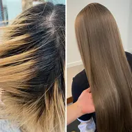 【🧴伸びた根本を馴染ませるブリーチカラー🧴】ブリーチリタッチ＋イルミナカラー＋超音波付きトリートメント(＋長さ料金)