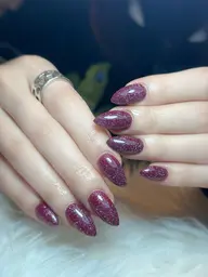 10本長さだし、プラッシュネイル