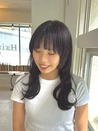 (人気No.2)黒髪 茶髪限定人毛100% ウルフエクステ レイヤーエクステ