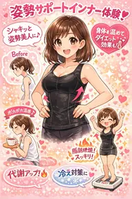 【期間限定🕊️無料】着るだけ♪姿勢サポートインナー体験