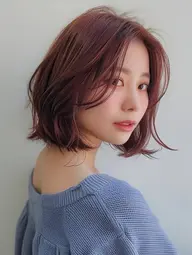 【当日限定クーポン】ブリーチなしWカラー＋カット💐透明感・暖色対応◎