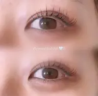 似合わせまつ毛パーマ🩵【コーティング付束感仕上げ】