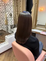 雨の日も可愛い🩵ぷるツヤ髪質改善ストレート🫧