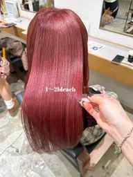 🌸ミニモ学割限定🌸【1ブリーチカラー(ケアブリーチ使用)+前髪カット】 ※鎖骨下+料金あり【平日のみ使用可クーポン】