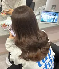 👑SUPERSALEクーポン👑【ブリーチなしWカラー】明るくしたい、透明感が欲しいけどブリーチはしたくない方‼️