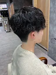 【カット+ナチュラルメンズパーマ】