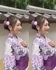 🌽浴衣ヘアセット🌽花火大会、夏祭りに　（目安時間３０分⏳）