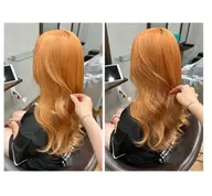 💕ふんわりかわいい💐ブリーチオンカラー➕トリートメント(フルブリーチ可)