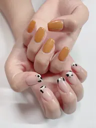 ❤️チップ長さ出し10本➕シンプルデザインアート❤️(持ち込み画像ok)オフ込み🎀