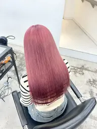 💖人気no1クーポン💖根本のみブリーチ（リタッチ）＋全体カラー＋2step treatmen👸🏼
