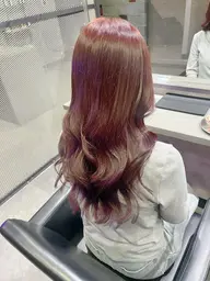 🩷暖色系カラーにおすすめ！ブリーチなしWカラー+Tr🩷