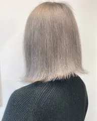 ダブルカラー(ブリーチ全頭)+イルミナカラー+ブロー+トリートメント