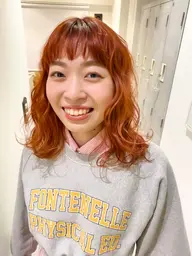 💖カット＋前髪パーマ＋シャンプースチームトリートメント🌈🦱💖