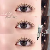 マスカラパーマ◟✩ブラックティントを使用したまつ毛パーマ🐈‍⬛🎀