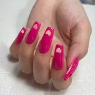 トレンドハートくり抜きアプレ❤️‍🔥10本長さだし➕ワンカラー💅🏻🌈