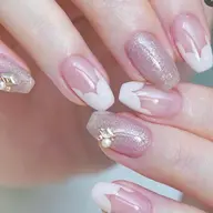アンブレラ☔️スカラップフレンチ☔️ネイル🎶