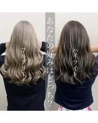 カット＋ケアブリーチ＋ハーブカラー
