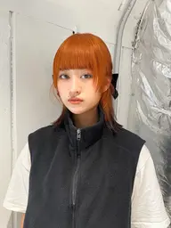 顔まわりカット＋カラー＋トリートメント📍【ワインレッド、オリーブカラー、オレンジカラー、透明感カラー、ブリーチなし】