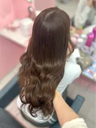 🎀ヘアカラー＋シールエクステ60本🤍韓国ヘア🇰🇷🩵巻き仕上げは別途￥500🤍🎀　※説明欄必読下さい！