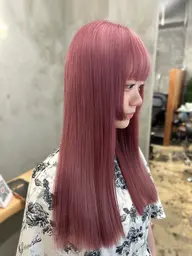 【平日限定】ブリーチ（リタッチ）+オンカラー🫧🤍