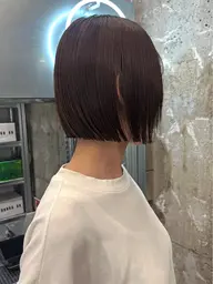 【女性限定モデル🧺】ボブカット(肩上)+ワンカラー+髪質改善aujuaトリートメント
