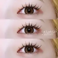 派手すぎないボリューム感🍦🤍フラットラッシュ120本