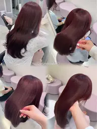 ((秋冬オススメ透明感カラー🤎))ケアブリーチ＋カラー