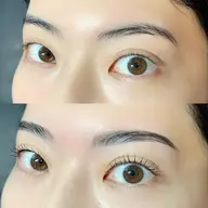 まつ毛パーマ&ハリウッドブロウリフト(WAX込)¥8000