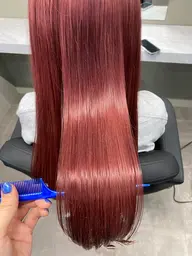 【ダメージレス】ケアブリーチ➕ツヤ透明感カラー➕骨格補正カット➕髪補修トリートメント