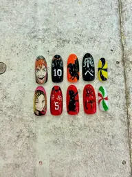 キャラネイル⌇推し活ネイル🪐【オンのみ】ワンカラーorカラグラベースに1本キャラアート1,100円~ 🦕