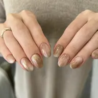 【人気NO2👑✨】OLさん人気✨シンプルニュアンス10本(自爪育成ケア・オフ+1100円)