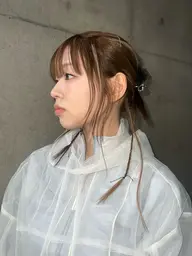 【顔まわりで変わる】前髪カット＋カラー＋トリートメント