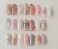 【ハンド】オフ込みワンカラー＋1本アート