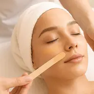 艶肌水光フェイシャルWax全顔（眉込み）お顔うぶ毛ケア🌿つるんと透明感UPフェイシャルケア　パック付き♪