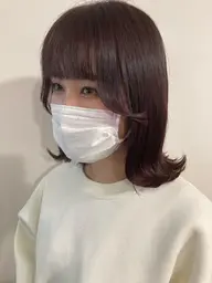 🇰🇷韓国風カラー🇰🇷韓国カラー+うる艶3stepトリートメント［ブルー　アッシュ ピンクブラウン　透明感系💕］