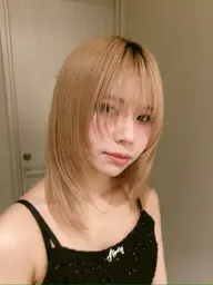 💟ブリーチハイトーンカラー💟ブリーチ＋カラー＋オージュア1stトリートメント＋カット